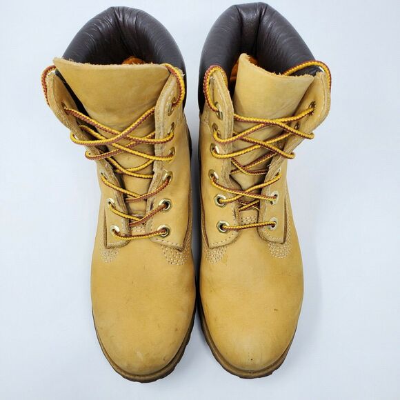 Timberland Linden Woods Combat Leather Boots Waterproof 6M Y2k 90s - Picture 7 of 12